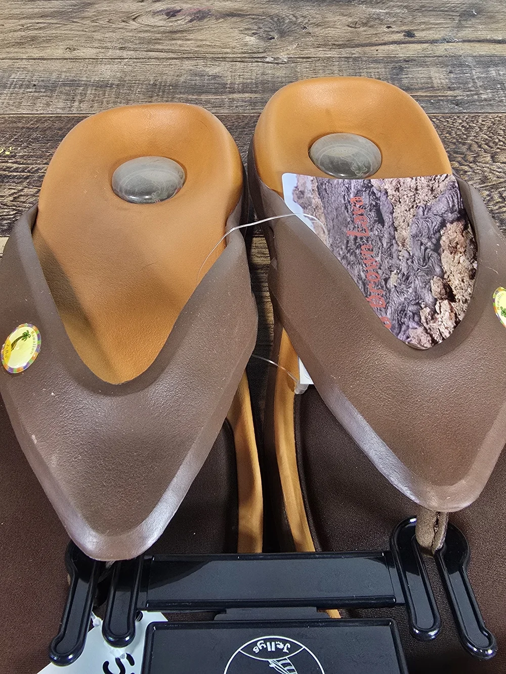 Men's Brown Slip On Men’s Flip Flop Sandals Size 8